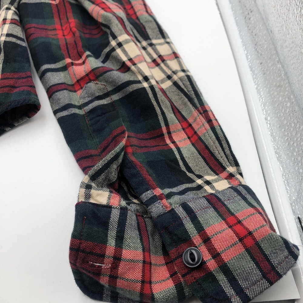 Ralph Lauren Womens Flannel Shirt Button Up Multicolored Red Green Blue Size 8 - Picture 3 of 16